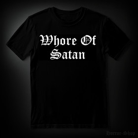 WHORE OF SATAN black (T-paita)