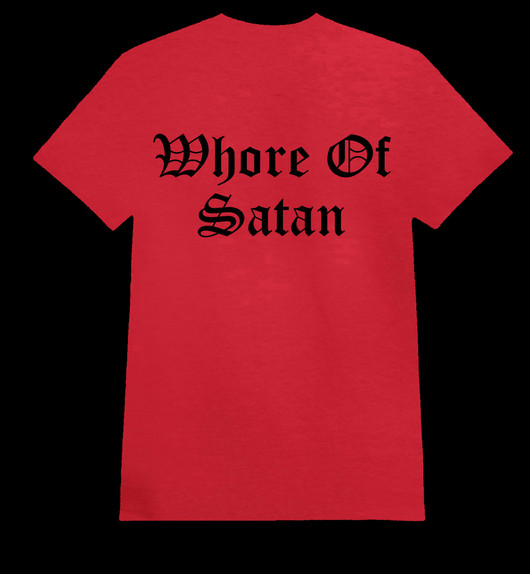 WHORE OF SATAN red (T-shirt)