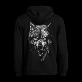 Killer Wolf Huppari vetoketjulla