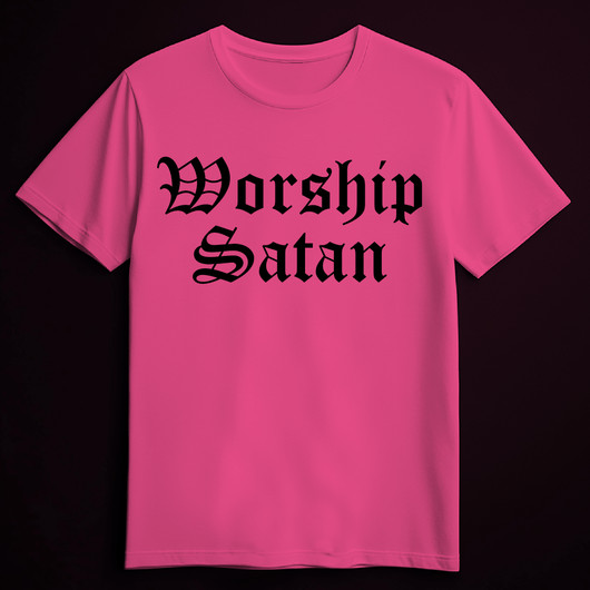 WHOWORSHIP SATAN Pink (T-shirt)