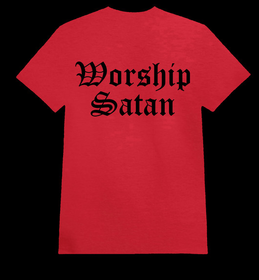 WORSHIP SATAN  red (T-shirt)
