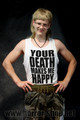 YOUR DEATH MAKES ME HAPPY white (T-shirt)