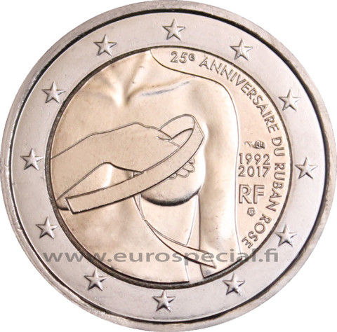 Ranska 2 € 2017 Roosannauhan päivä 25 v.