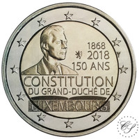 Luxemburg 2 € 2018 Perustuslaki 150 vuotta 
