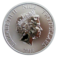 Niue 2 $ 2018 Mikki Hiiri 1oz Ag