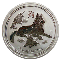 Australia 1 $ 2018 Year of the Dog 1oz Ag