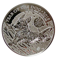 Britannia 2 £ 2018 Year of the Dog 1oz Ag