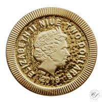 Niue 2018 Pallas Athenen pöllö hopeakolikko 1 oz kullattu