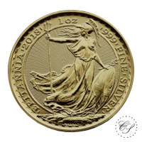 Britannia 2018 hopearaha 1 oz kullattu