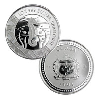 Samoa 2 WS$ 2018 Merihevonen 1 oz Ag