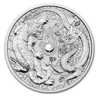 Australia 1 $ 2018 Tiger & Dragon 1oz Ag 