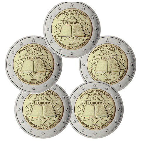 Saksa 2 € 2007 Rooman Sopimus A-J