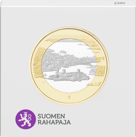Suomi 5 € 2018 Suomalaiset kansallismaisemat Olavinlinna & Pihlajavesi, Proof