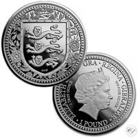 Gibraltar 1 £ 2018 Royal Arms of England 1oz Ag