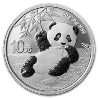Kiina 10 ¥ 2020 Panda 30g HOPEA