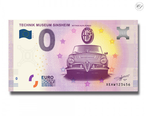 Saksa 0 € 2019 Sinsheimin museo - Alfa Romeo UNC