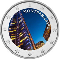 Montparnasse 2 € 2020 -juhlaraha, väritetty (#2)