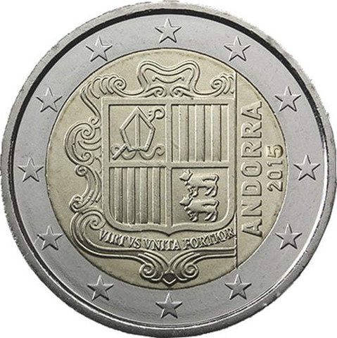 Andorra 2 € 2019 Vaakuna UNC