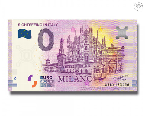 Italia 0 € 2020 Milanon nähtävyydet UNC