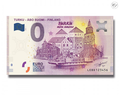 Suomi 0 € 2020 Turku-Åbo nollaseteli