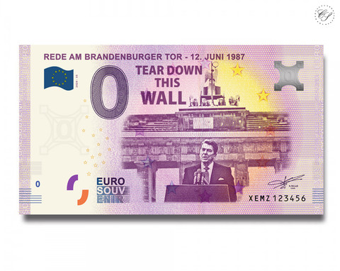 Saksa 0 € 2020 Ronald Reagan & Berliinin muuri UNC
