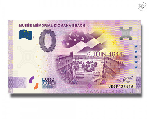 Ranska 0 € 2020 Mémorial Omaha Beach -juhlavuosiversio UNC