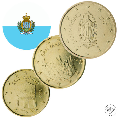 San Marino 10s, 20s & 50s 2020 BU kapseleissa