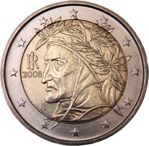 Italia 2 € 2002 Dante Alighieri UNC