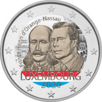 Luxemburg 2 € 2020 Prinssi Henry 200 v., väritetty (#2)