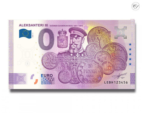 Suomi 0 € 2020 Suuriruhtinaat - Aleksanteri III Special Edition UNC