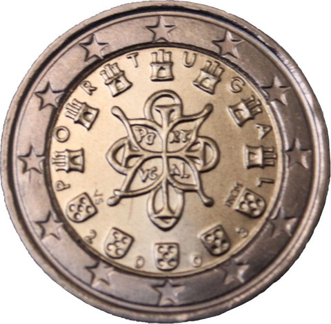 Portugali 2 € 2011 Kuninkaallinen sinetti BU