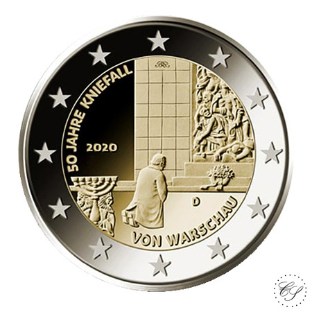 Saksa 2 € 2020 Varsovan polvistuminen 50 v. 