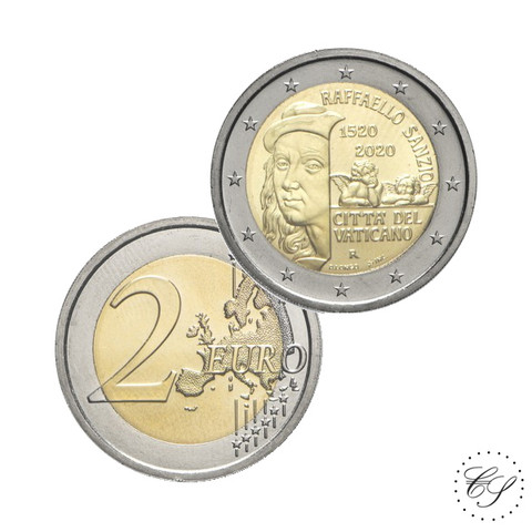 Vatikaani 2 € 2020 Raffaello BU, irtokolikko