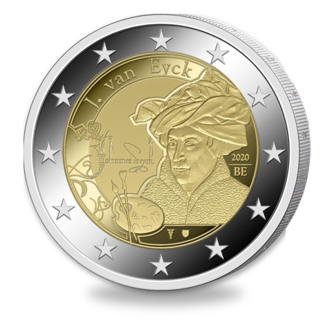 Belgia 2 € 2020 Jan van Eyck, Proof