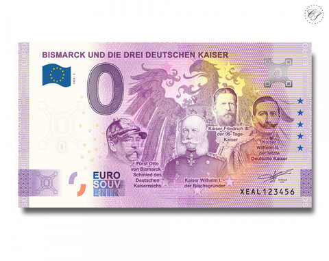 Saksa 0 € 2020 Bismarck & kolme kansleria UNC
