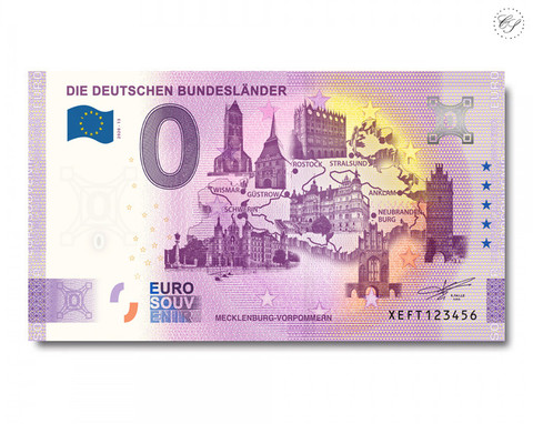 Saksa 0 € 2020 Saksan osavaltiot & Mecklenburg UNC