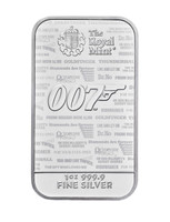 James Bond 007 Kuninkaallinen rahapaja 1oz hopeaharkko