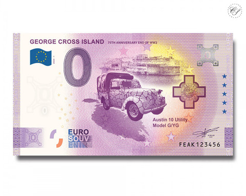 Malta 0 € 2020 George Cross Island -Juhlavuosiversio UNC