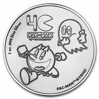 Niue 2020 Pac-Man 40 vuotta 1oz hopearaha