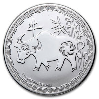 Niue 2021 Härän vuosi 1oz hopearaha
