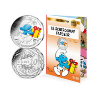 Ranska 2020 Smurffit-hopearaha - Jekkusmurffi väritetty