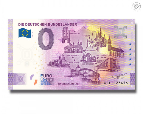 Saksa 0 € 2021 Osavaltiot & Sachsen-Anhalt UNC