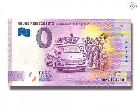 Saksa 0 € 2021 Uusi Matkalaki UNC