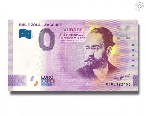 Ranska 0 € 2021 Émile Zola UNC