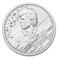 Musiikkilegendat - David Bowie hopearaha 1 oz