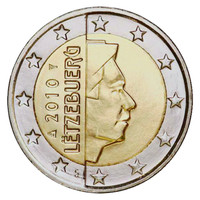 Luxemburg 2 € 2020 Suurherttua Henri UNC