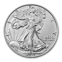 Yhdysvallat 2021 American Silver Eagle, design #2
