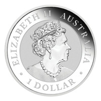 Australia 2021 Kiilapyrstökotka 1oz hopearaha