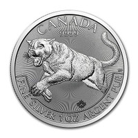 Kanada 2016 Saalistasarja & puuma 1oz hopearaha