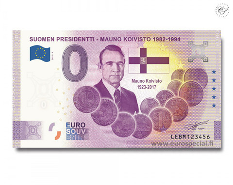 Suomi 0 € 2021 Mauno Koivisto - Suomen Presidentit UNC
